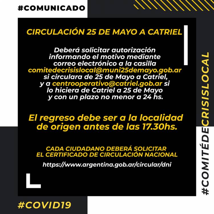 COMUNICADO COVID19