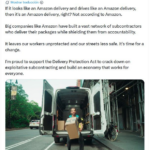 El alcalde de Nueva York apoyó la Ley de Protección al Repartidor, que podría afectar a Amazon